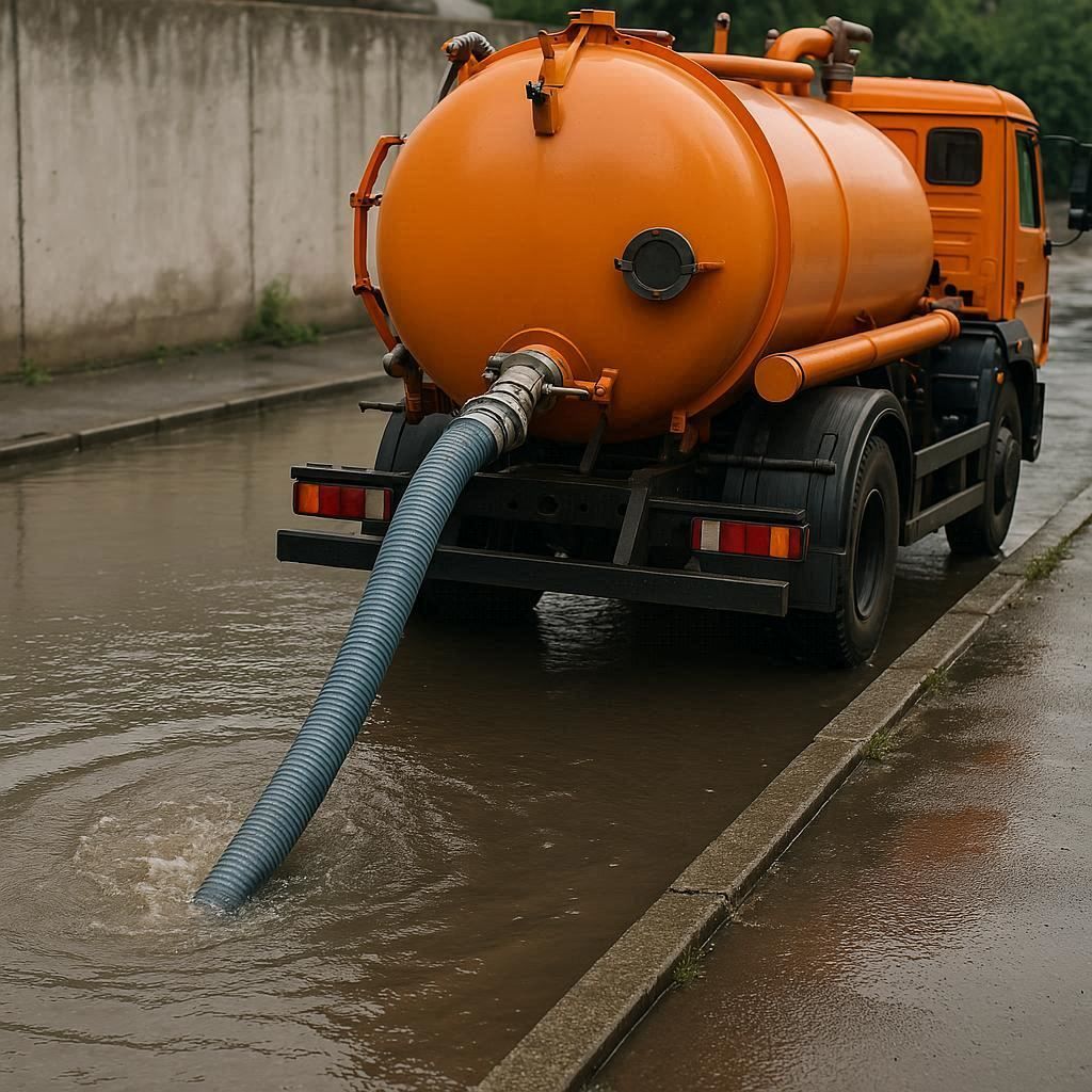 Откачка воды в Яхроме